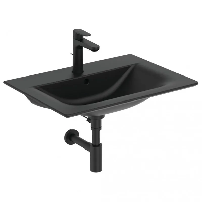 Lavoar Ideal Standard Connect Air 64 cm, negru Expediere rapidă