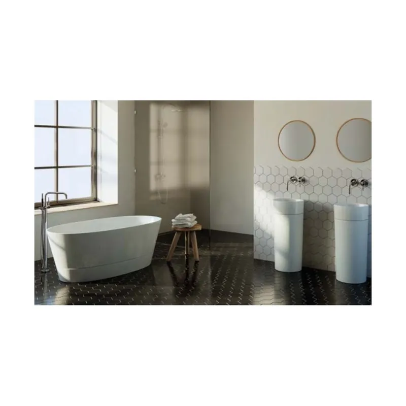 Retur ușor Lavoar freestanding Spatio Duet alb 38x38 cm