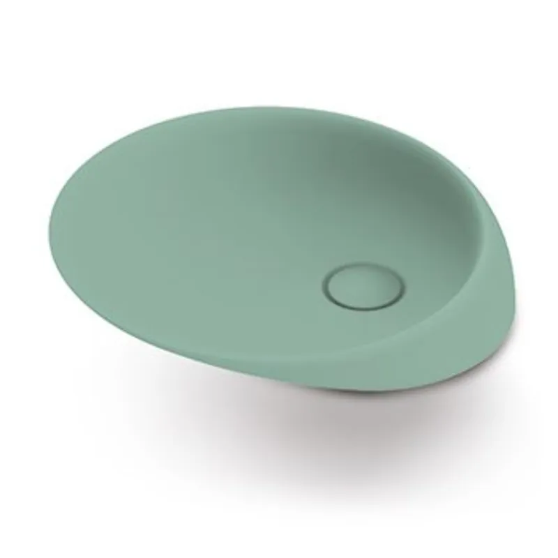 Reducere de preț Lavoar pe blat Eto Ceramiche Biis 45x52 cm, acqua mat