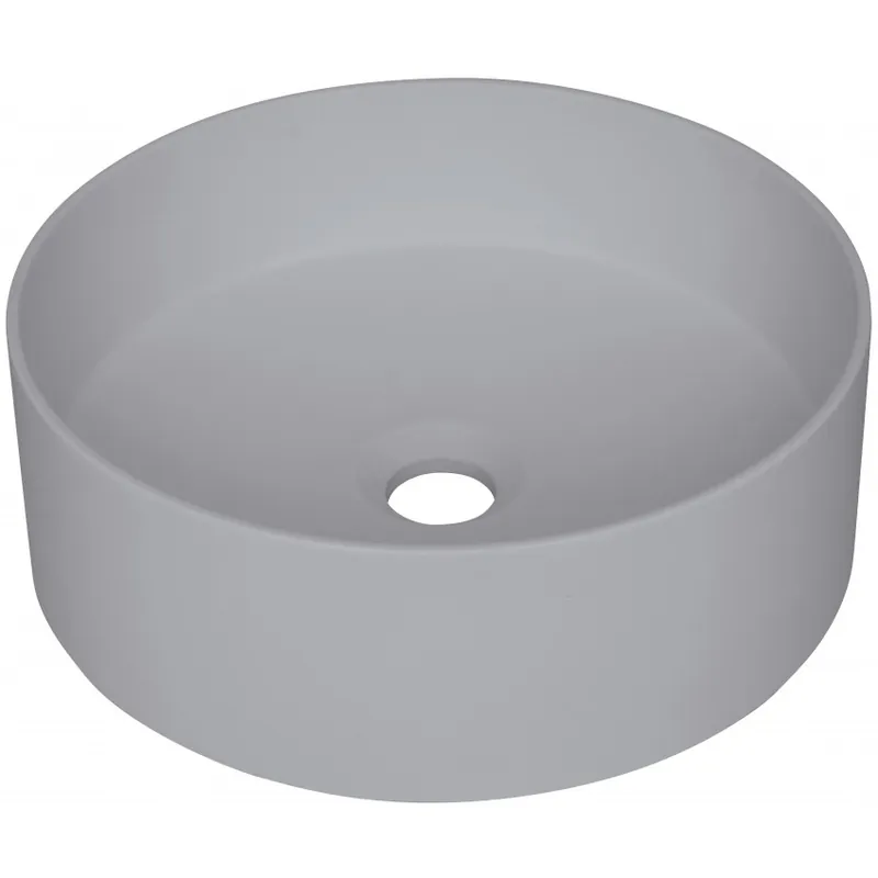 Reducere Lavoar pe blat Deante Silia 36 cm, din granit, gri metalic