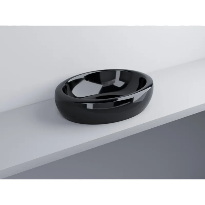 Lavoar pe blat Cielo Fluid Black 60x45 cm Calitate înaltă