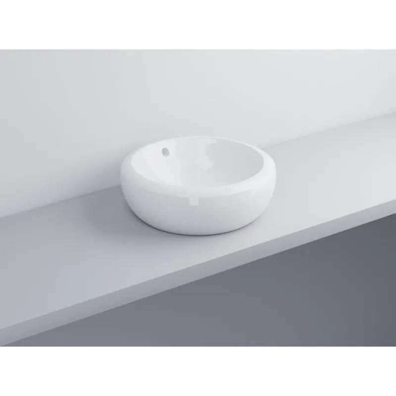Lavoar pe blat Cielo Fluid White 45 cm Super ofertă