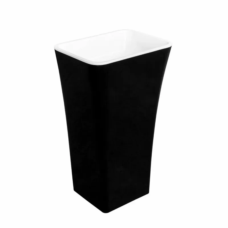 Lavoar freestanding Besco Assos 50x40 cm, negru-alb Preț mic