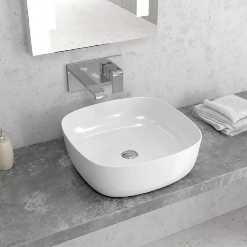 Livrare expres Lavoar Karag LT 2144, 41x41x15 cm, alb