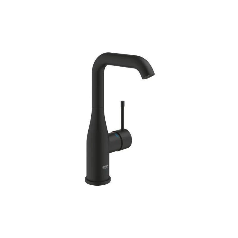Promoție Baterie lavoar Grohe Essence L, negru mat