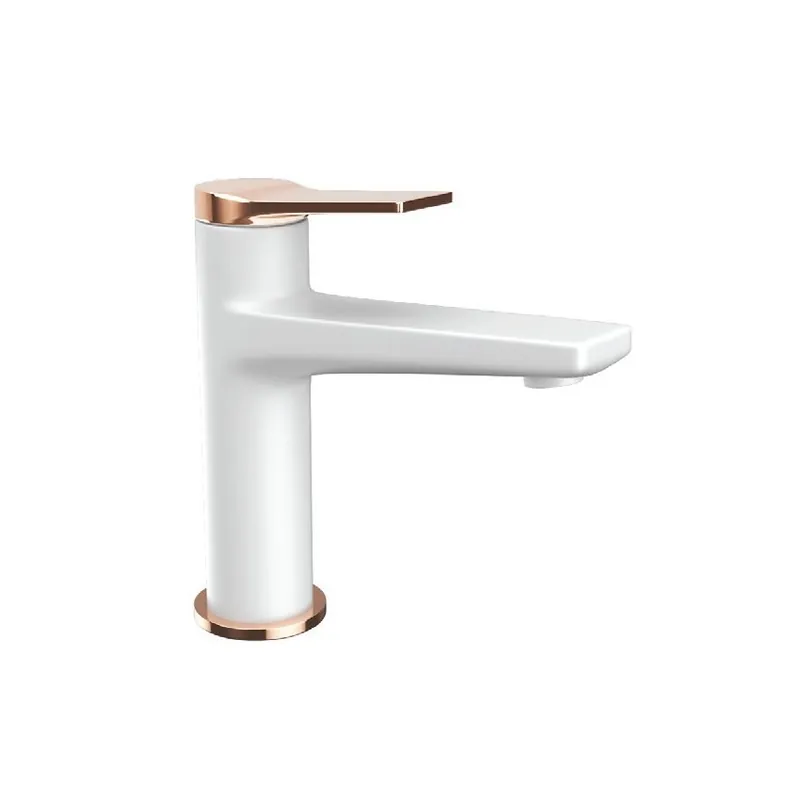 Baterie lavoar Karag Andare, alb-rose gold Noutate