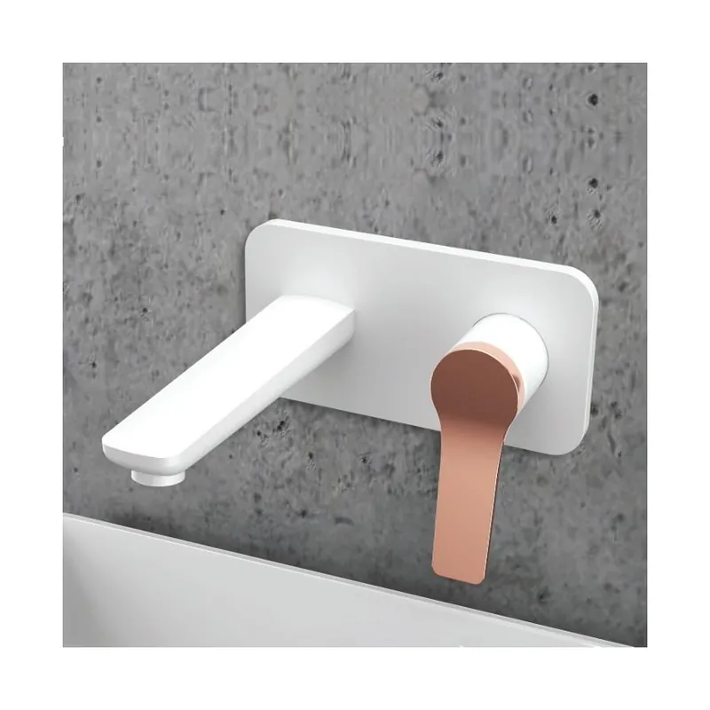 Cel mai vândut Baterie lavoar incastrata Karag Andare, alb-rose gold