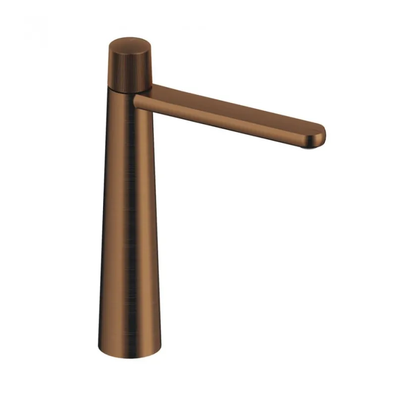 Baterie inalta lavoar Sanycces Dedal plisat, rose gold periat Nu rata