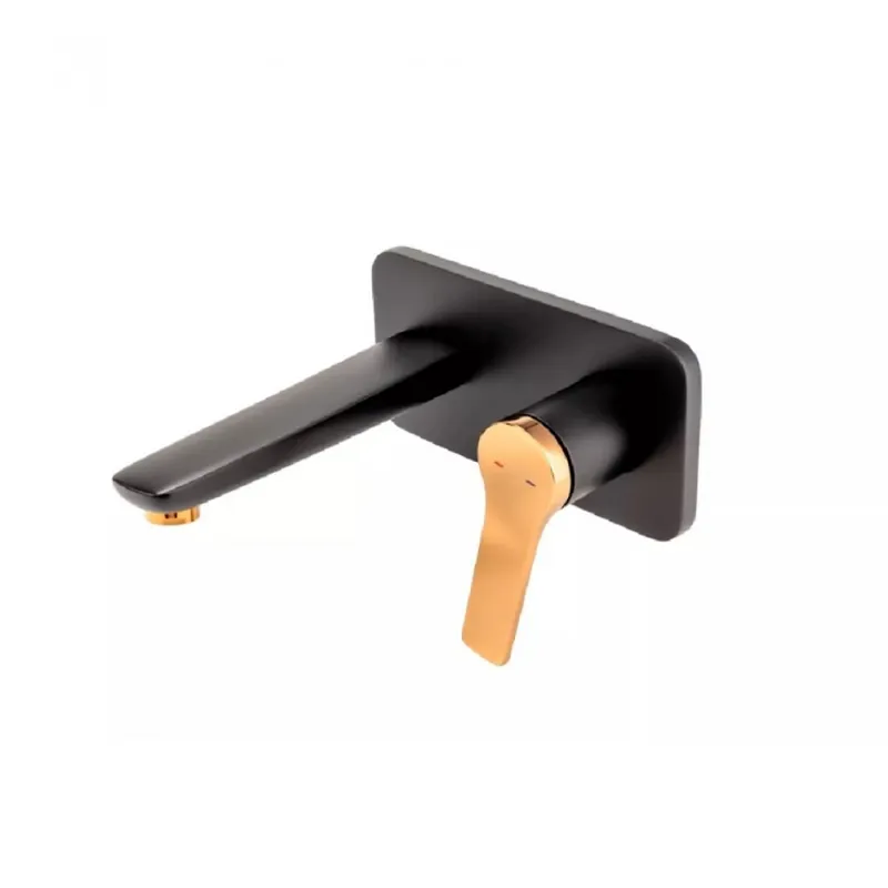 Baterie incastrata lavoar FDesign Seppia, negru rose-gold Preț redus