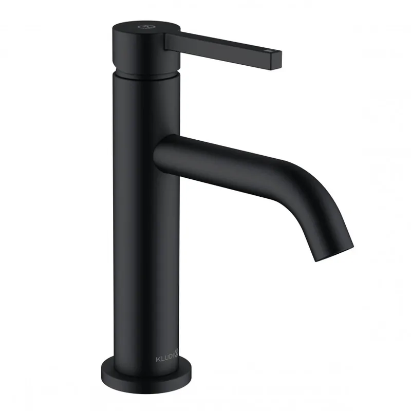 Reducere Baterie lavoar Kludi Nova Fonte Pura 100 DN 15 Ecoplus, negru mat