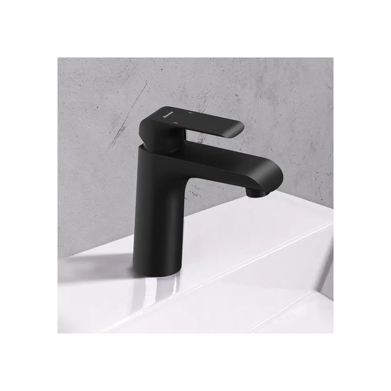 Baterie lavoar stativa Ravak Flat, negru mat Ofertă de sezon