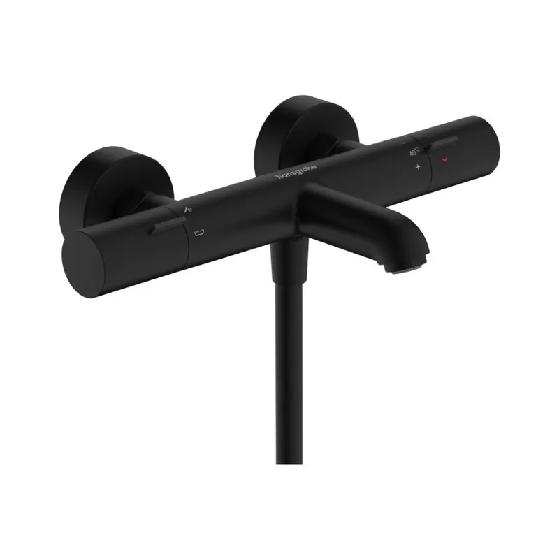 Baterie cada / dus Hansgrohe Ecostat Fine termostatata, negru Bestseller