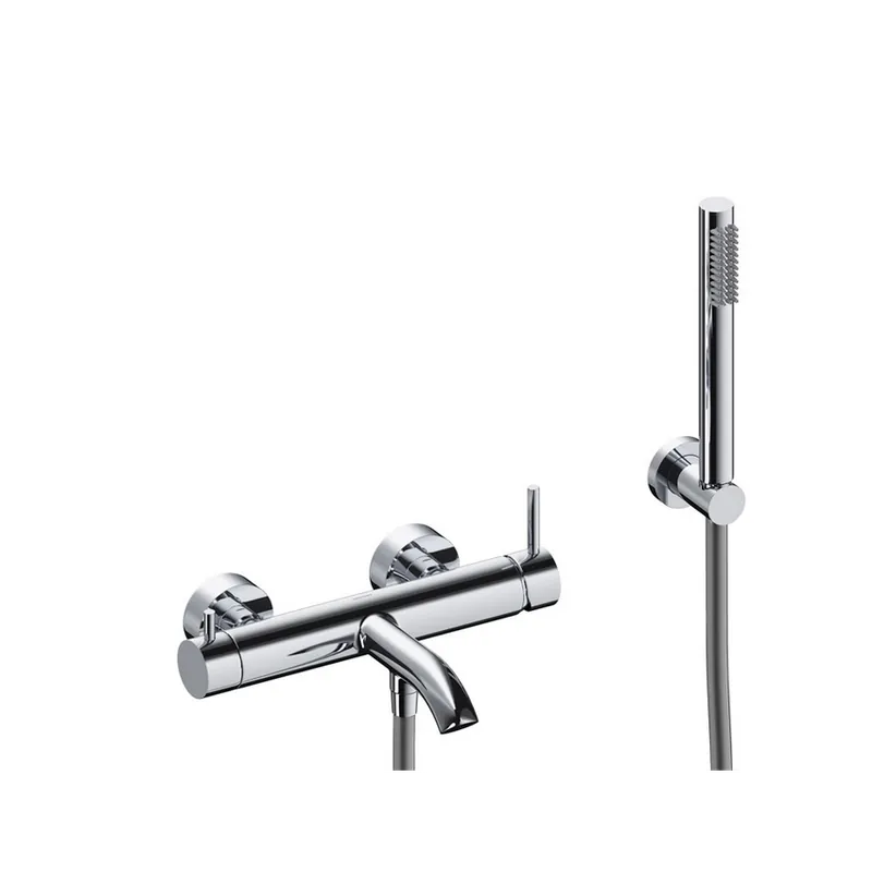Set baterie cada/dus Sanycces Loop cu kit dus, crom Plată sigură