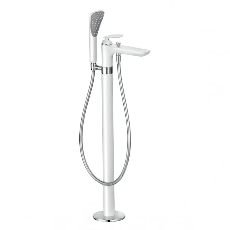 Baterie cada freestanding Kludi Balance, alb, cu kit de dus Reducere specială