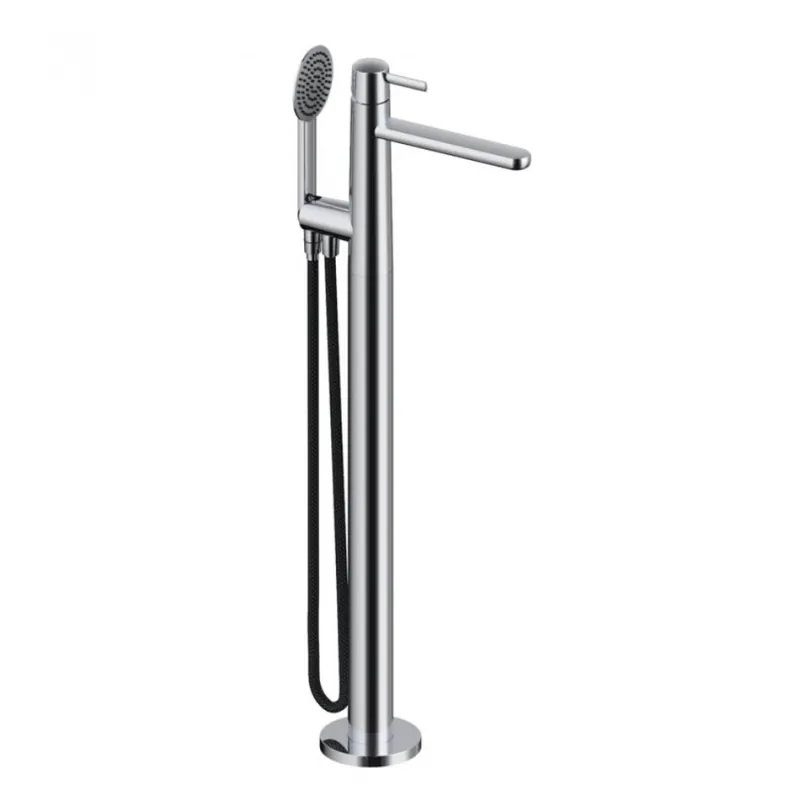Baterie cada freestanding Sanycces Dedal cu kit de dus, crom Livrare rapidă
