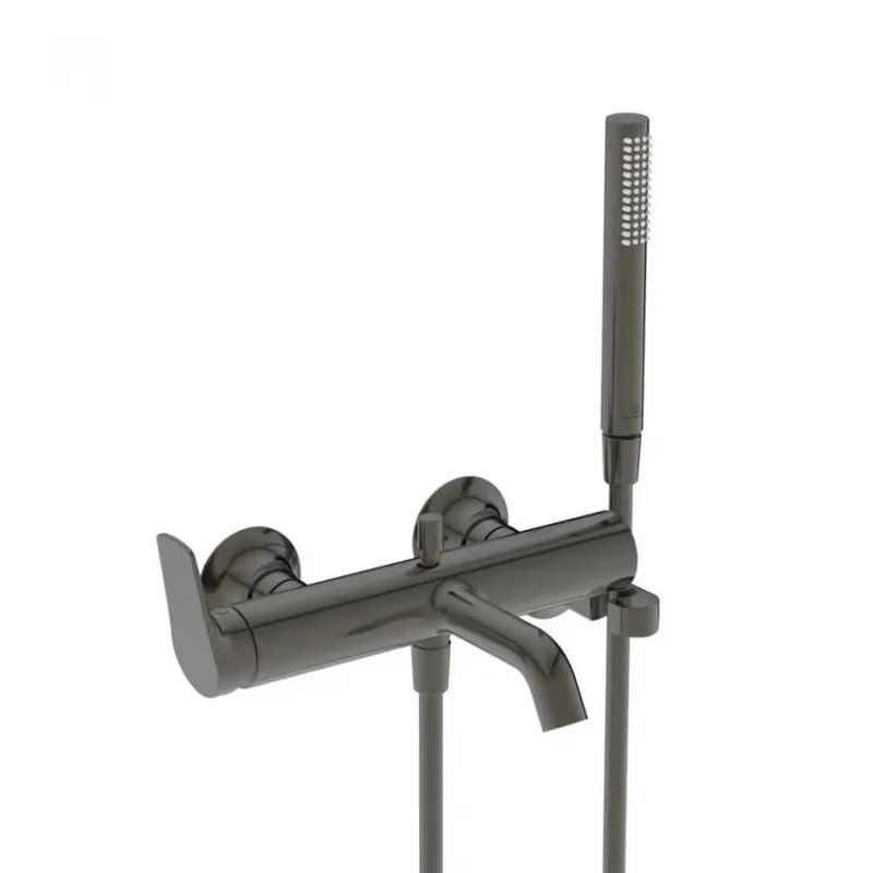 Preț redus Baterie cada Ideal Standard La Dolce Vita cu set de dus, magnetic grey