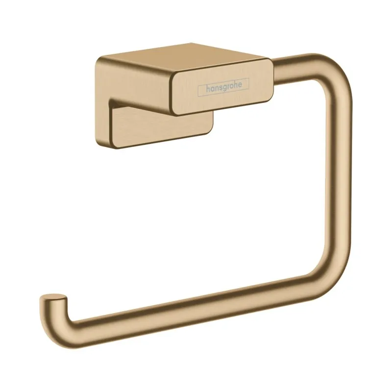 Suport hartie igienica Hansgrohe AddStoris, bronz periat Reduceri