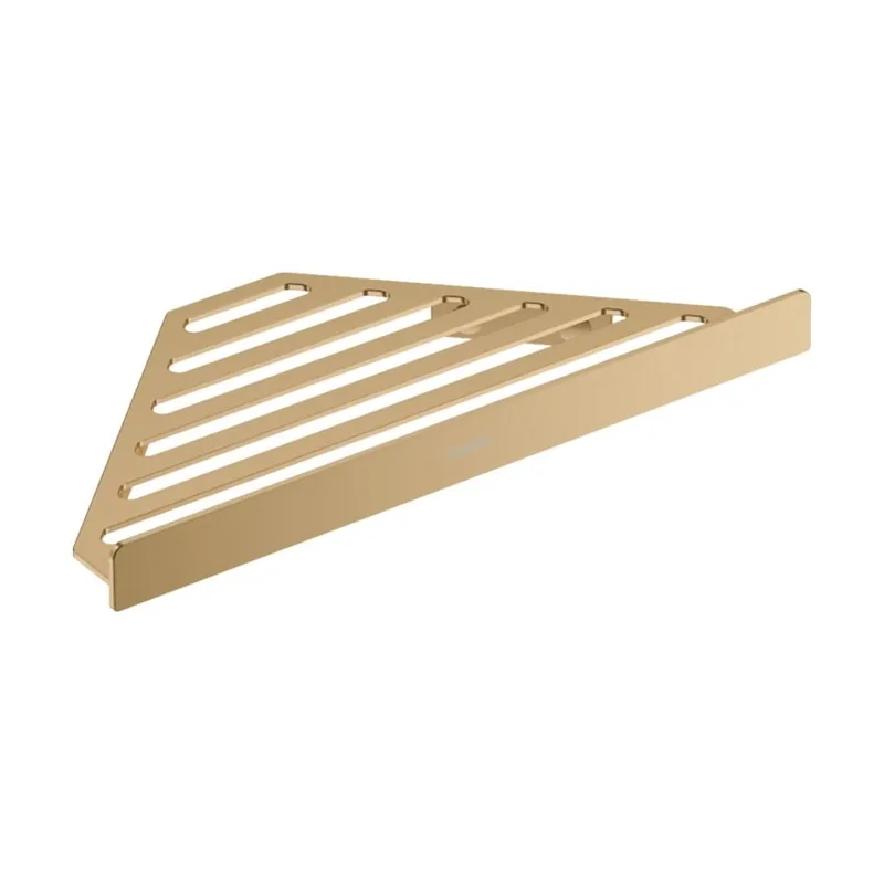 Bestseller Etajera de colt Hansgrohe AddStoris, bronz periat