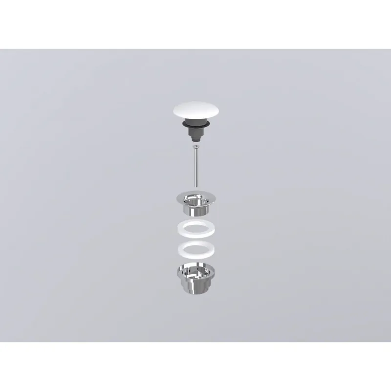 Ventil CIELO Click Clack Chrome Cu Capac Ceramic Alb Ofertă specială