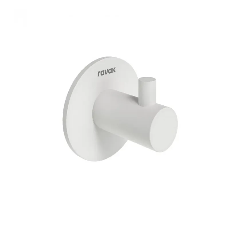 Carlig prosop autoadeziv Ravak Kona KN 111 alb mat Premium