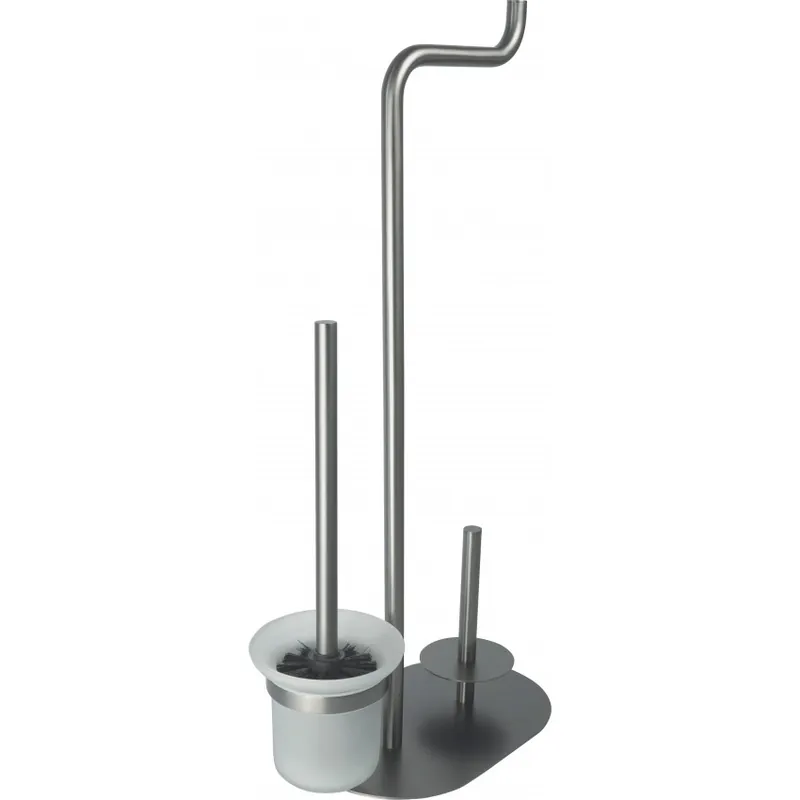 Suport hartie igienica Deante Silia cu 3 functii, titanium Popular