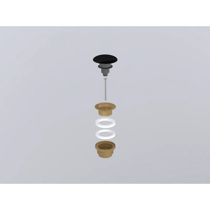 Ventil CIELO Bronze Click-Clack Cu Capac Ceramic Negru Promoție