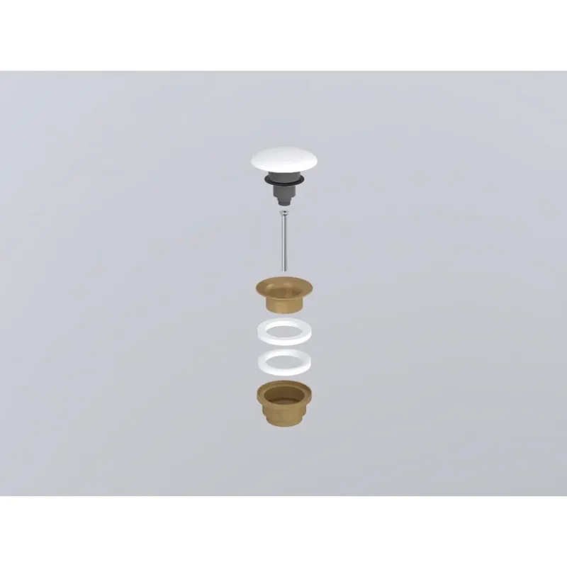 Ventil CIELO Bronze Click-Clack Cu Capac Ceramic Alb Popular