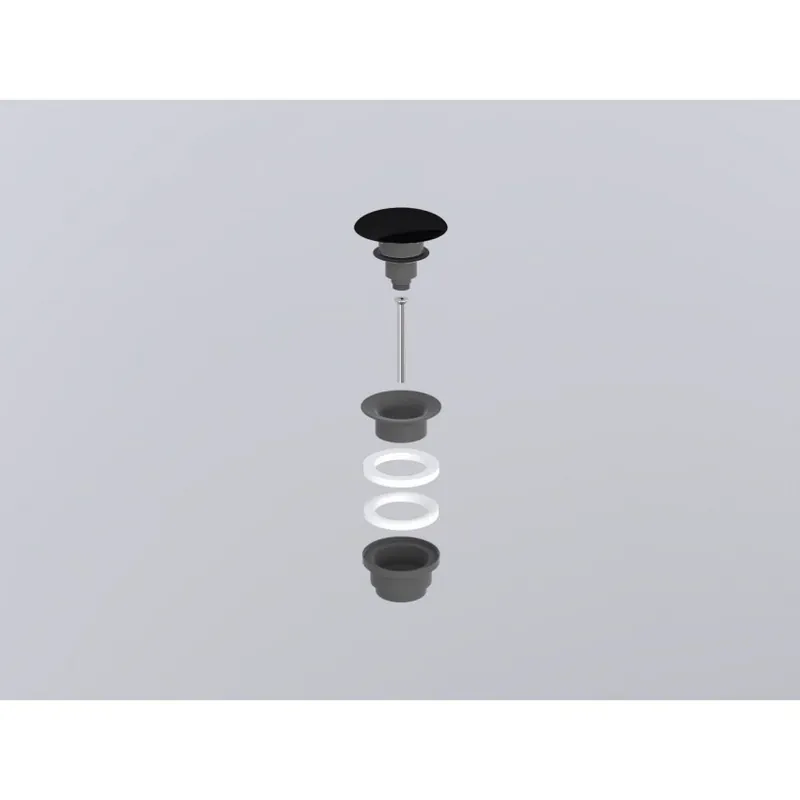 Ventil CIELO Cemento Click-Clack Cu Capac Ceramic Negru Retur gratuit