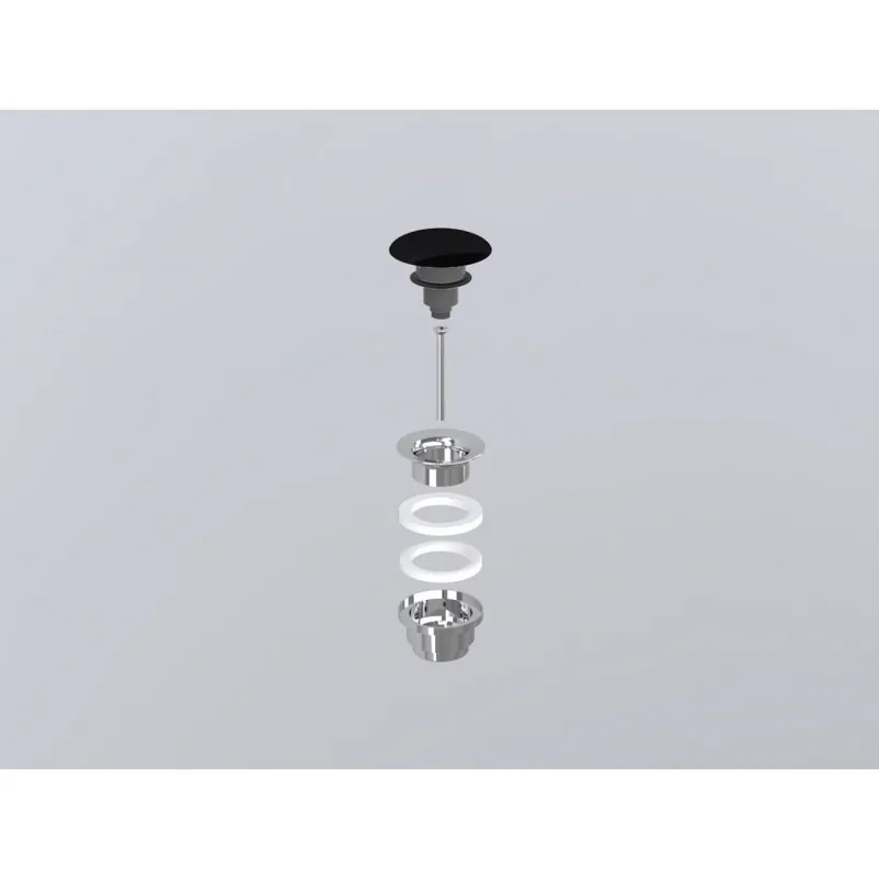Ventil CIELO Click Clack Chrome Cu Capac Ceramic Negru Cel mai bun preț
