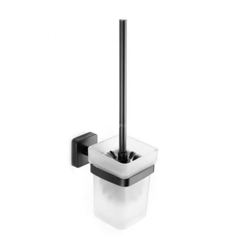 Suport Perie WC Quattro Nero 470155 - Karag Reducere de preț