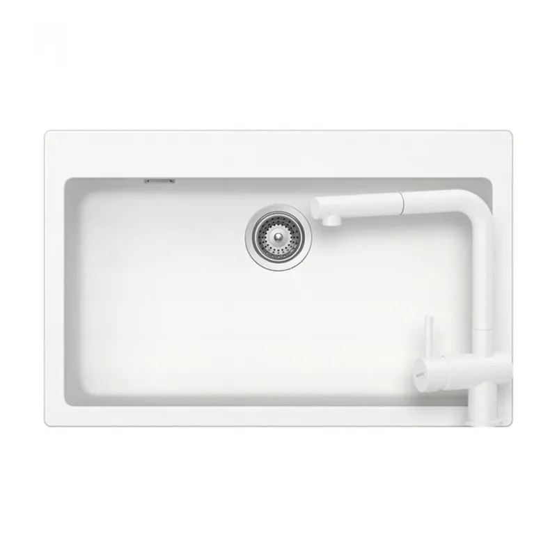Set chiuveta bucatarie Schock Signus N-100XL + baterie Schock Epos cu cap extractibil Chilipir