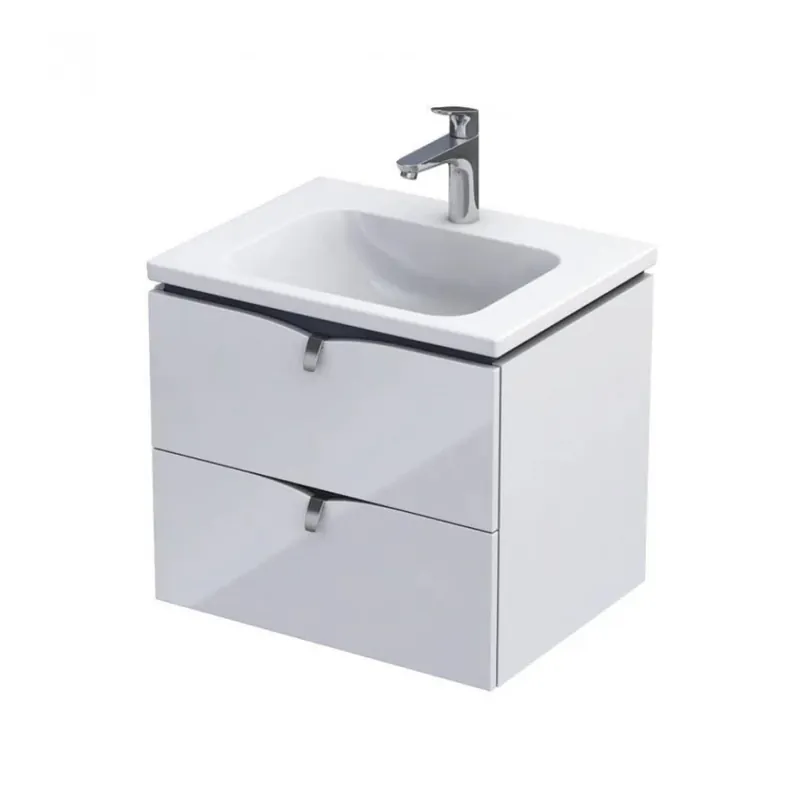 Ofertă limitată Set mobilier suspendat Oristo Siena cu lavoar Amelia 60 cm, alb