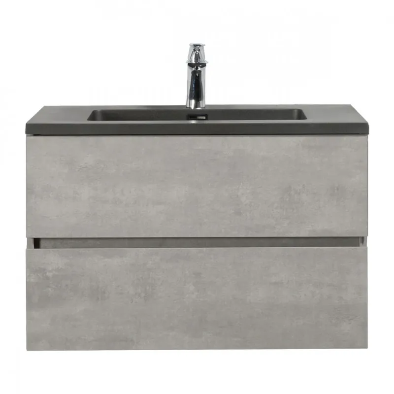 Set mobilier baie cu lavoar incastrat Wellis Mallorca 80 cm Disponibil imediat