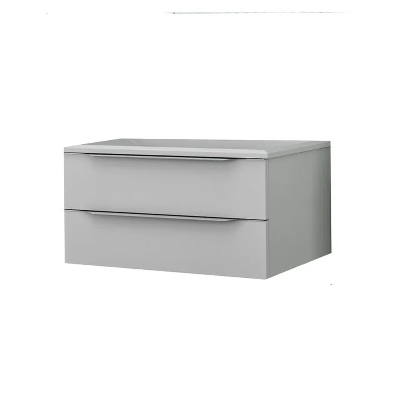 Set Mobilier Suspendat + Lavoar Tara Alb Mat, 70x50x45 cm - KolpaSan Calitate înaltă