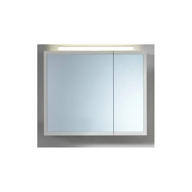 Ofertă limitată Dulap Cu Oglinda LED 70cm Blanche Alb - KolpaSan