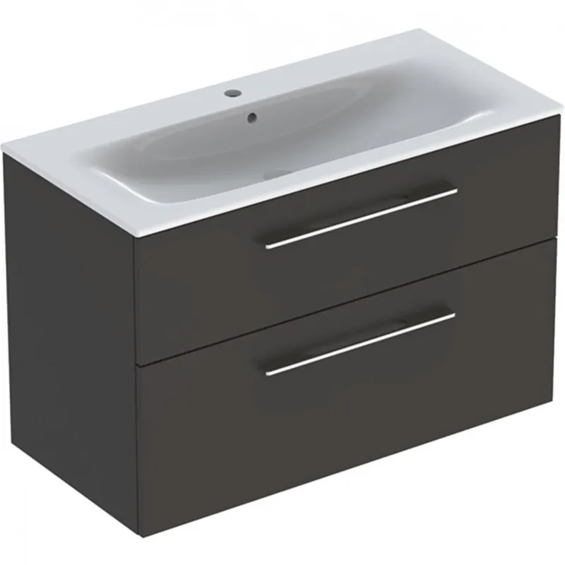 Disponibil imediat Set Mobilier + Lavoar 100 cm Lava Mat Selnova SQ - Geberit