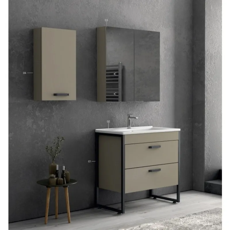 Mobilier De Baie Ikaros 85 cm - Karag Reducere specială