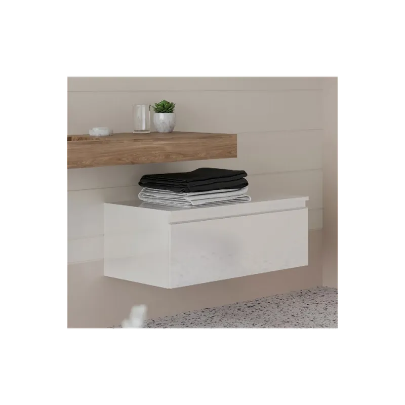 Calitate înaltă Mobilier baie suspendat Albatros Savinidue, alb lucios