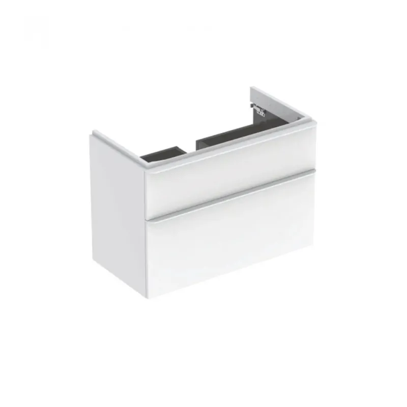 Disponibil imediat Mobilier suspendat Geberit Smyle 89 cm, alb