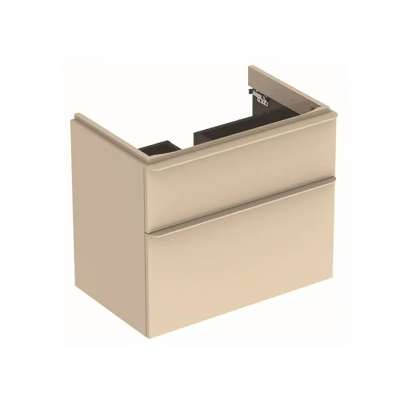 Disponibil imediat Mobilier suspendat Geberit Smyle 74 cm, gri nisip