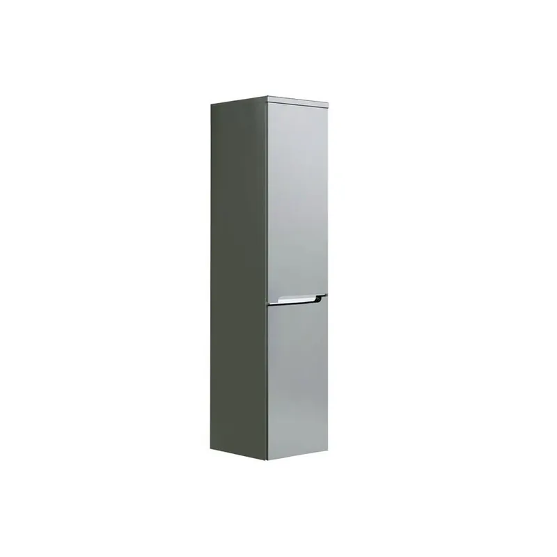 Coloana baie Oristo Silver cu usa stanga 144x35 cm, gri mat Nu rata
