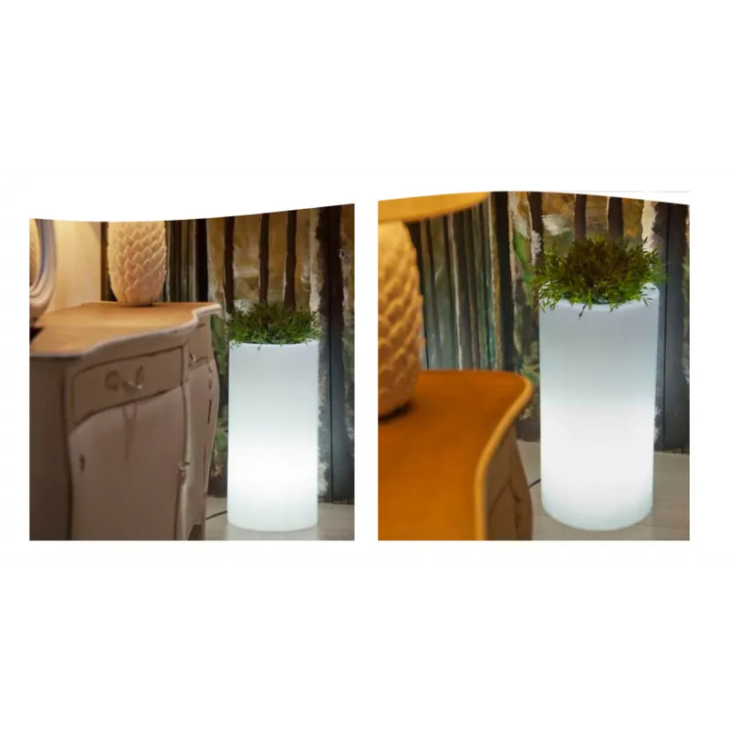 Ghiveci New Garden Palma 70 Cu Iluminare Premium