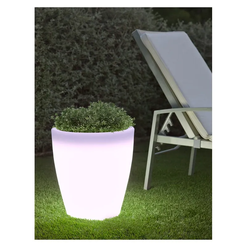 Plată sigură Ghiveci New Garden Violeta 55 Cu Iluminare