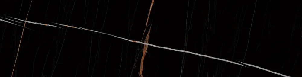 LASTRĂ CERAMICĂ, INTERIOR/EXTERIOR, KERAMYTH, NERO SAINT LORENT, 80×320×1,5 CM, ASPECT MARMURĂ, NEGRU, MAT Plată sigură
