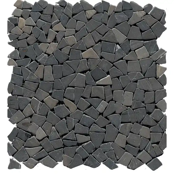 MOZAIC, PORCELANOSA GRUPO, PARADISE MINIBROKEN EDGE NEGRO 32X32 cm, negru Promoție