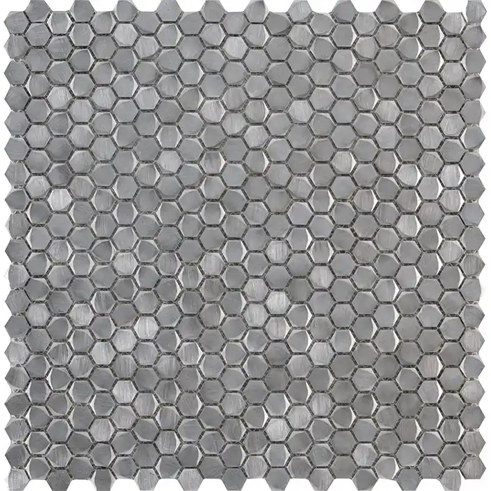 Preț mic MOZAIC, PORCELANOSA GRUPO, GRAVITY ALUMINIUM HEXAGON METAL 30.7X30.4 cm, gri