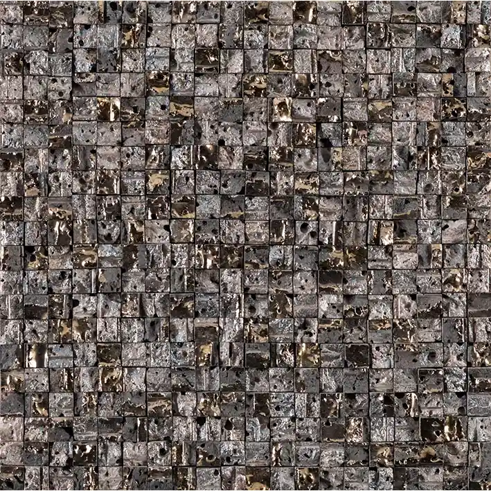 Cel mai vândut MOZAIC, PORCELANOSA GRUPO, ELITE LAVA STONE MIX GOLD SILVER 30X30 cm, gri