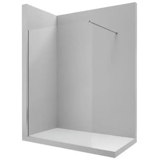 Ultima șansă DISTRICT DF PARAVAN DUS 6 MM, 800 MM STICLA TRANSPARENTA, PROFIL CROM