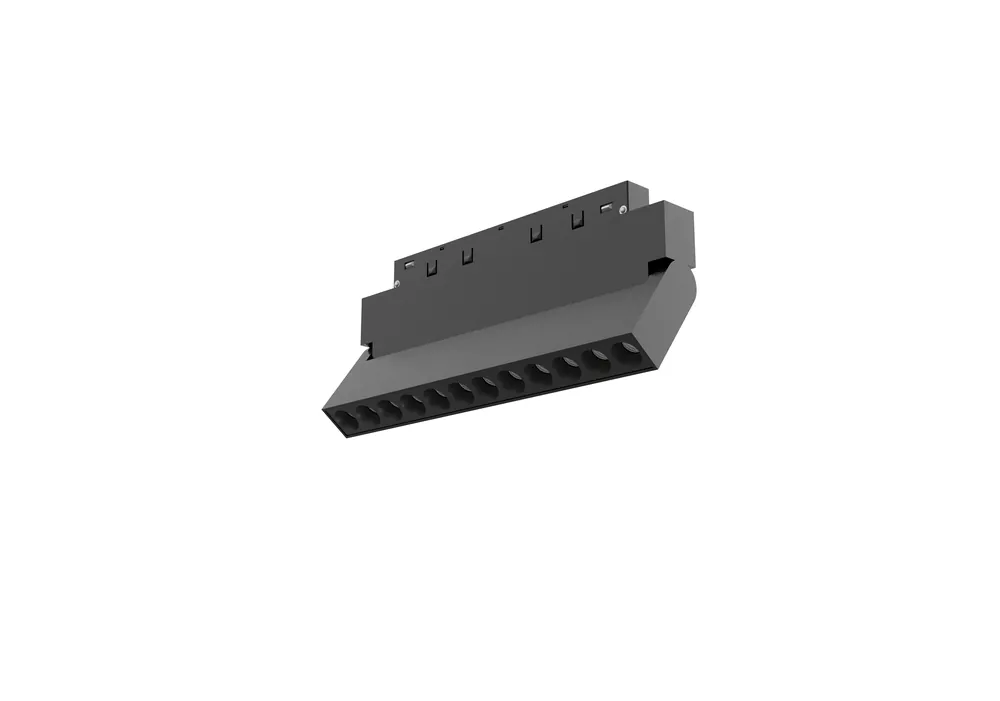 Expediere rapidă SPOT LINIAR BATANT 22CM-G NEGRU 12W 3000K - MAGNETIC M20