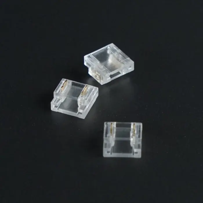 Retur gratuit CONECTOR TRANSPARENT IMBINARE BANDA LED 0.8CM